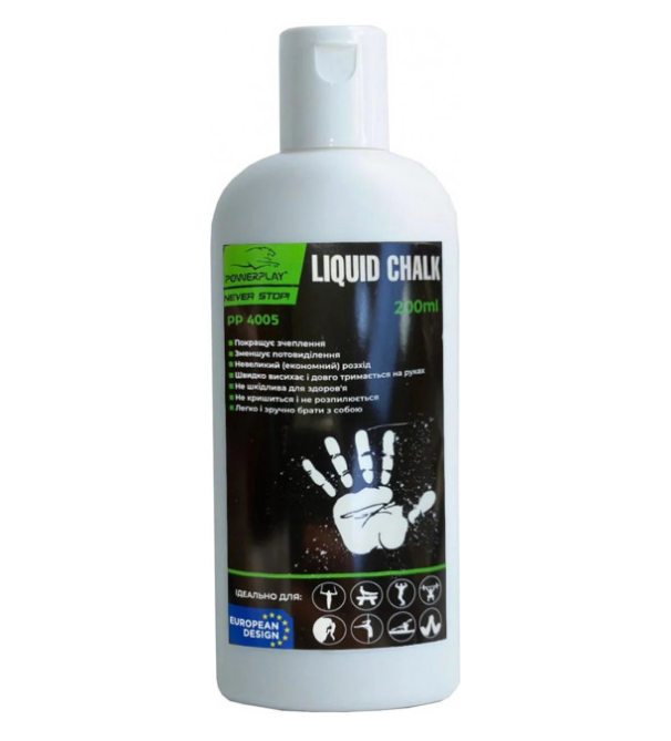 

Магнезія PowerPlay Liquid Chalk 200ml, рідка, гелєва