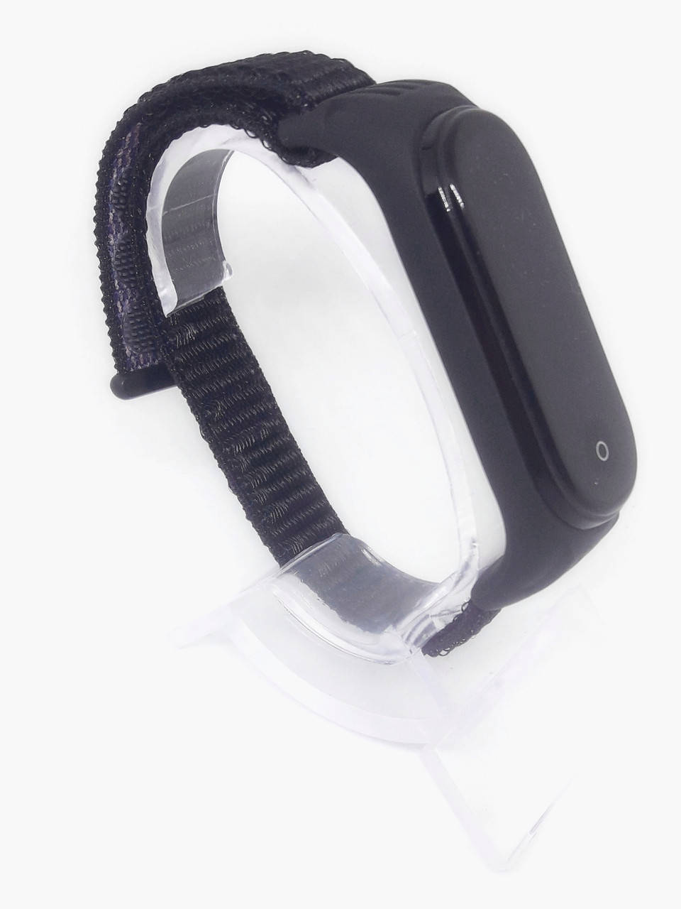 

Ремешок для фитнес браслета MiBand 3/4 нейлон ми бенд 3/4 черный