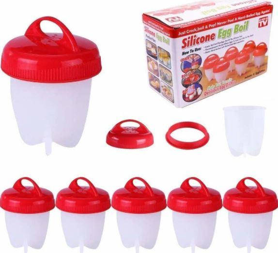 

Силиконовые формочки для варки яиц без скорлупы EGG Boiler