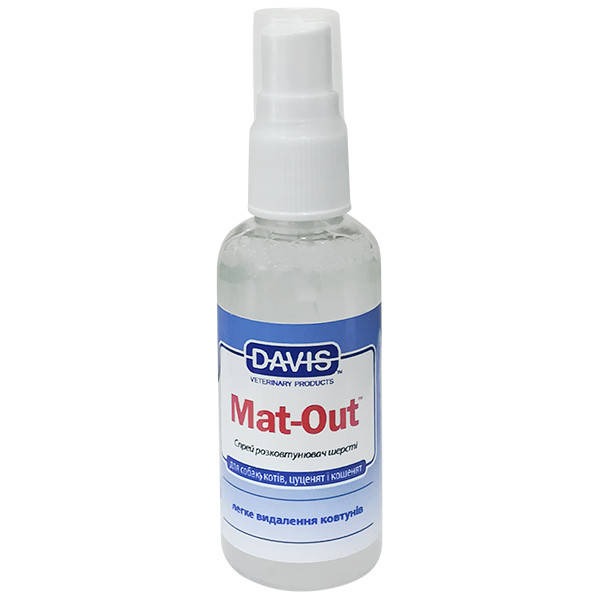

Davis Mat-Out ДЭВИС МЭТ-АУТ средство против колтунов для собак и котов, спрей