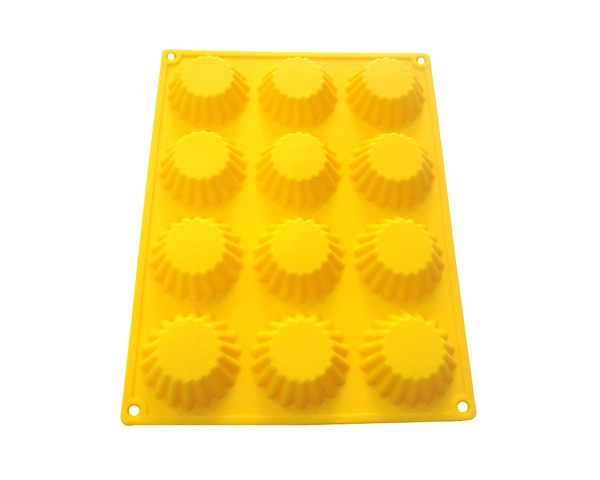 

Силиконовая форма для выпечки Кексы широкие на 12 ячеек, Разные цвета