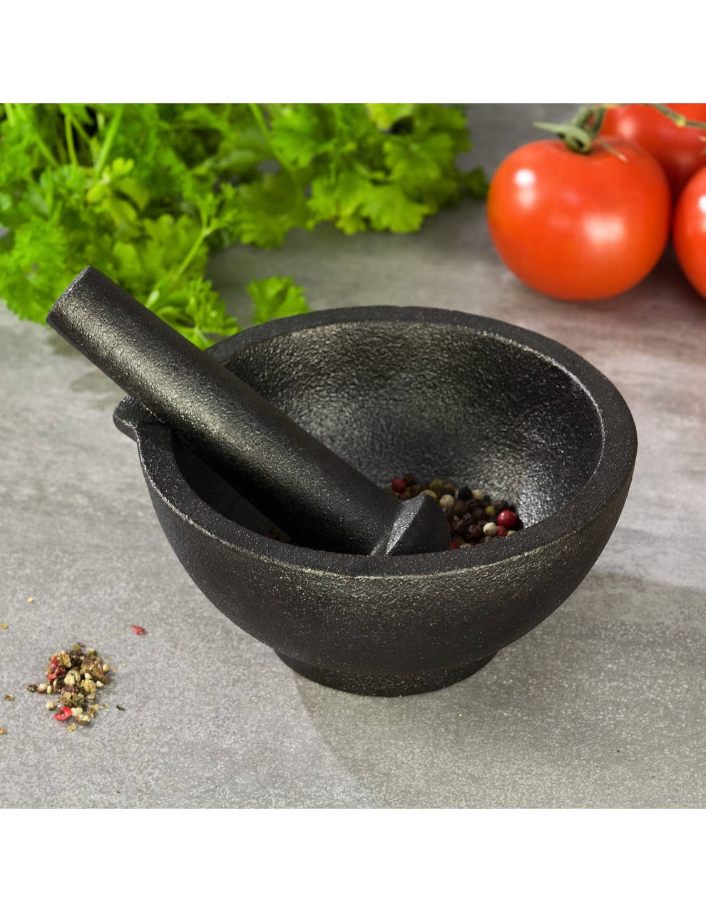 

Ступка с пестиком (чугун) 13*12,5см KingHoff KH-1197