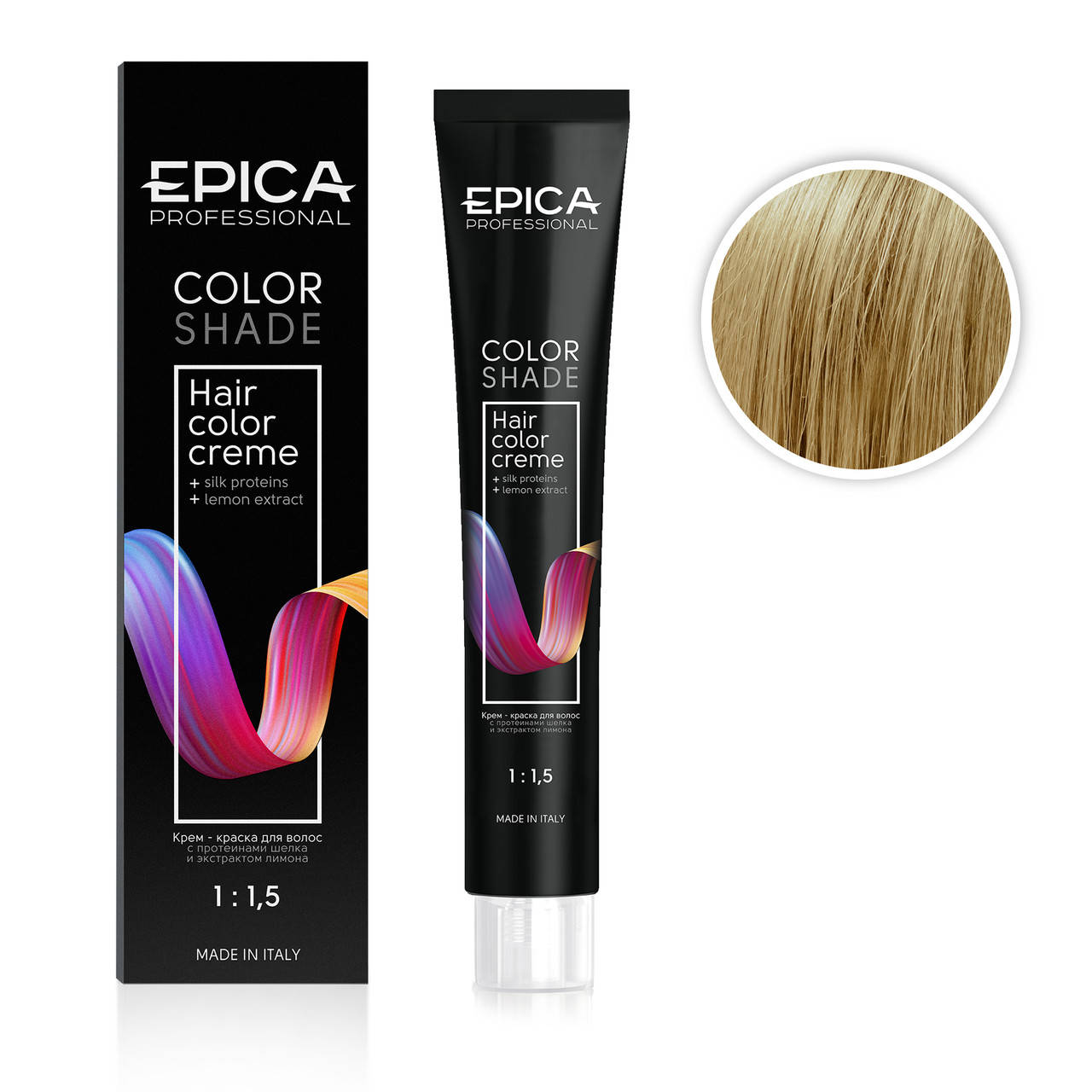 

Стойкая крем-краска EPICA HAIR COLOR CREAM 10.3 Светлый блондин золотистый 100ml