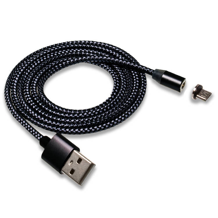 

Магнитный дата кабель Micro USB to USB Walker C590 Black, Черный
