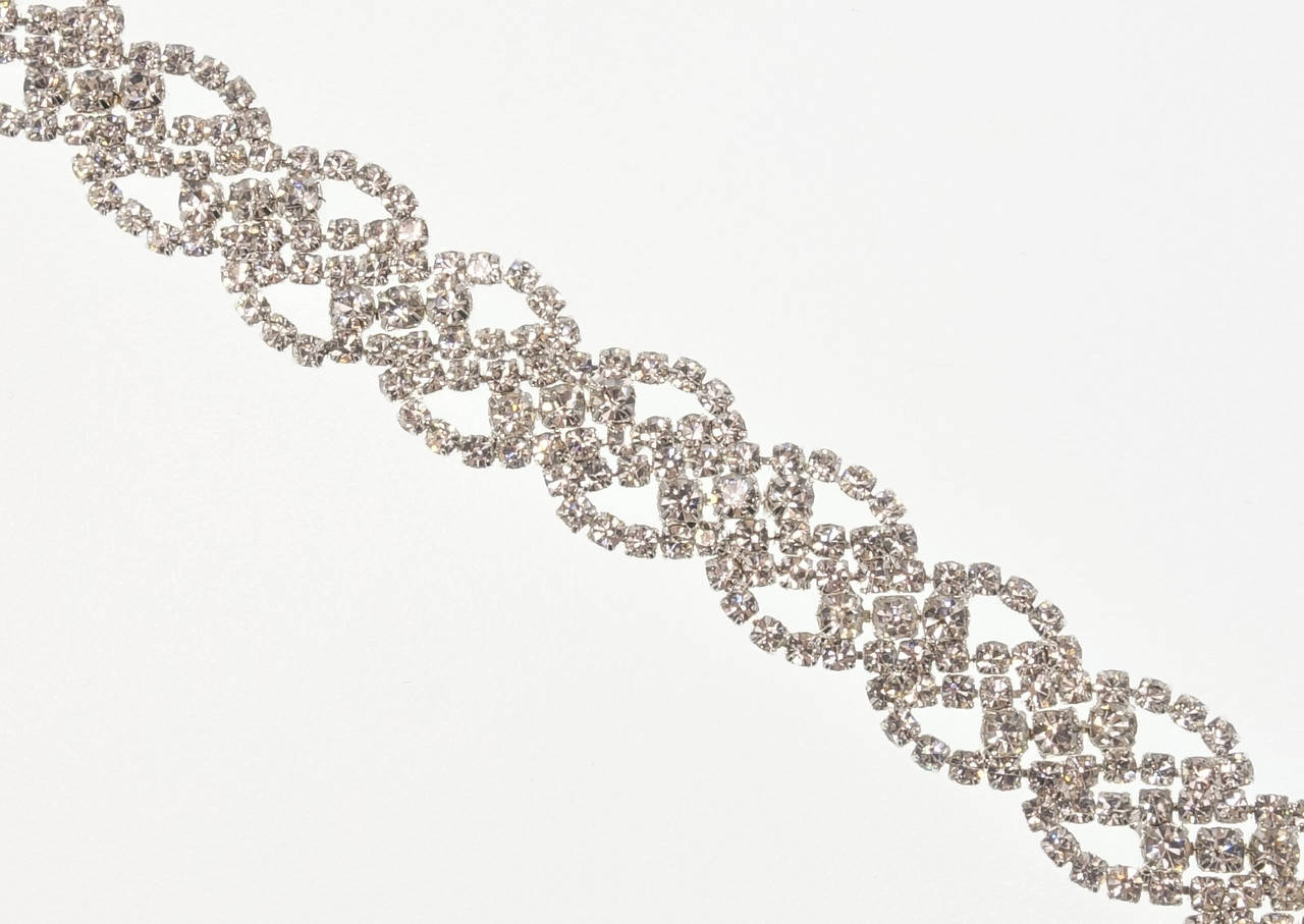 

Браслет "Плетенный орнамент из кристаллов" длина 18см х 5-15мм