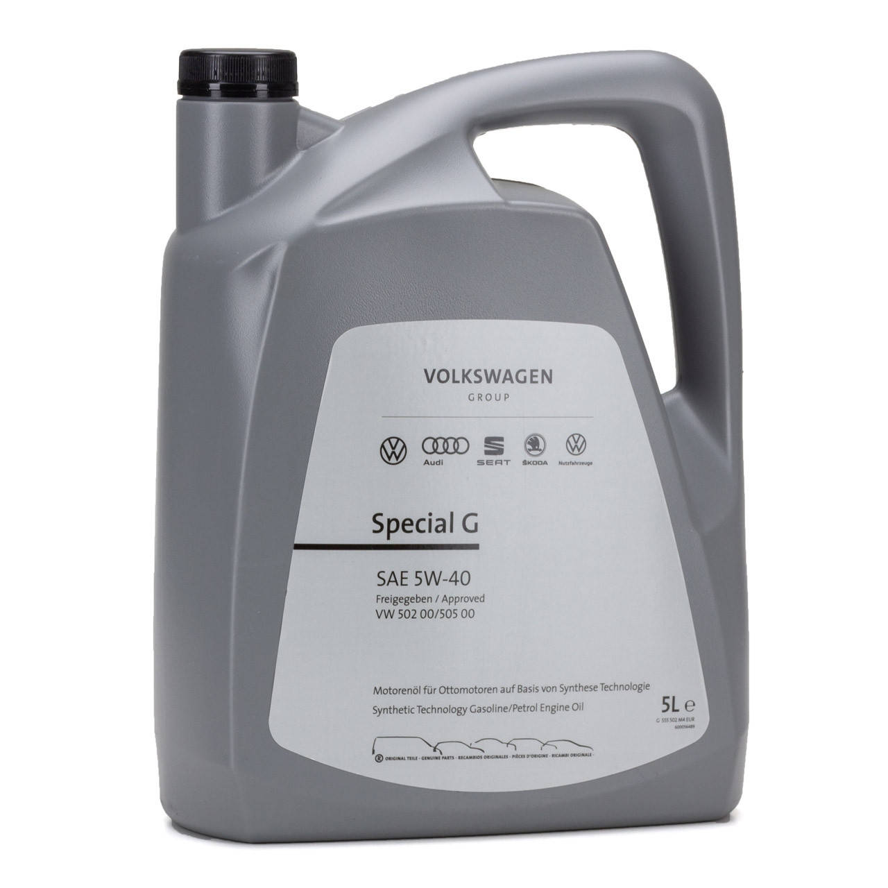 

Оригинальное моторное масло VAG Special Plus G 5W-40 5л (GS55502M4)