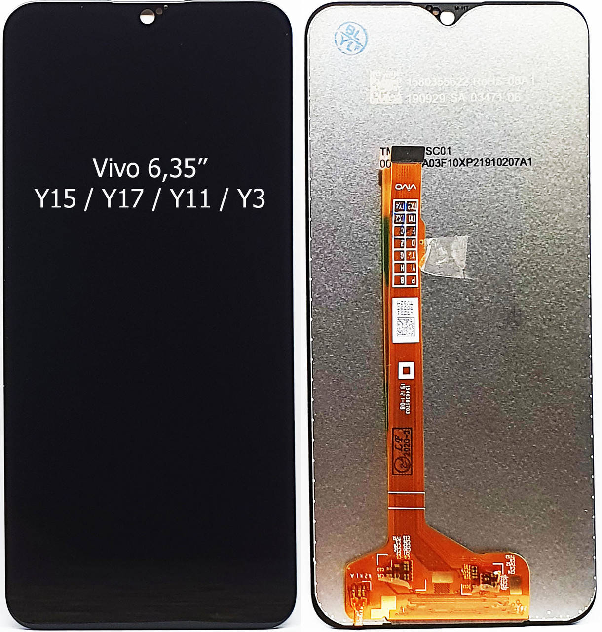 

Модуль ( дисплей + тачскрин ) Vivo Y15 / Y17 / Y11 / Y3 Чорний, Черный