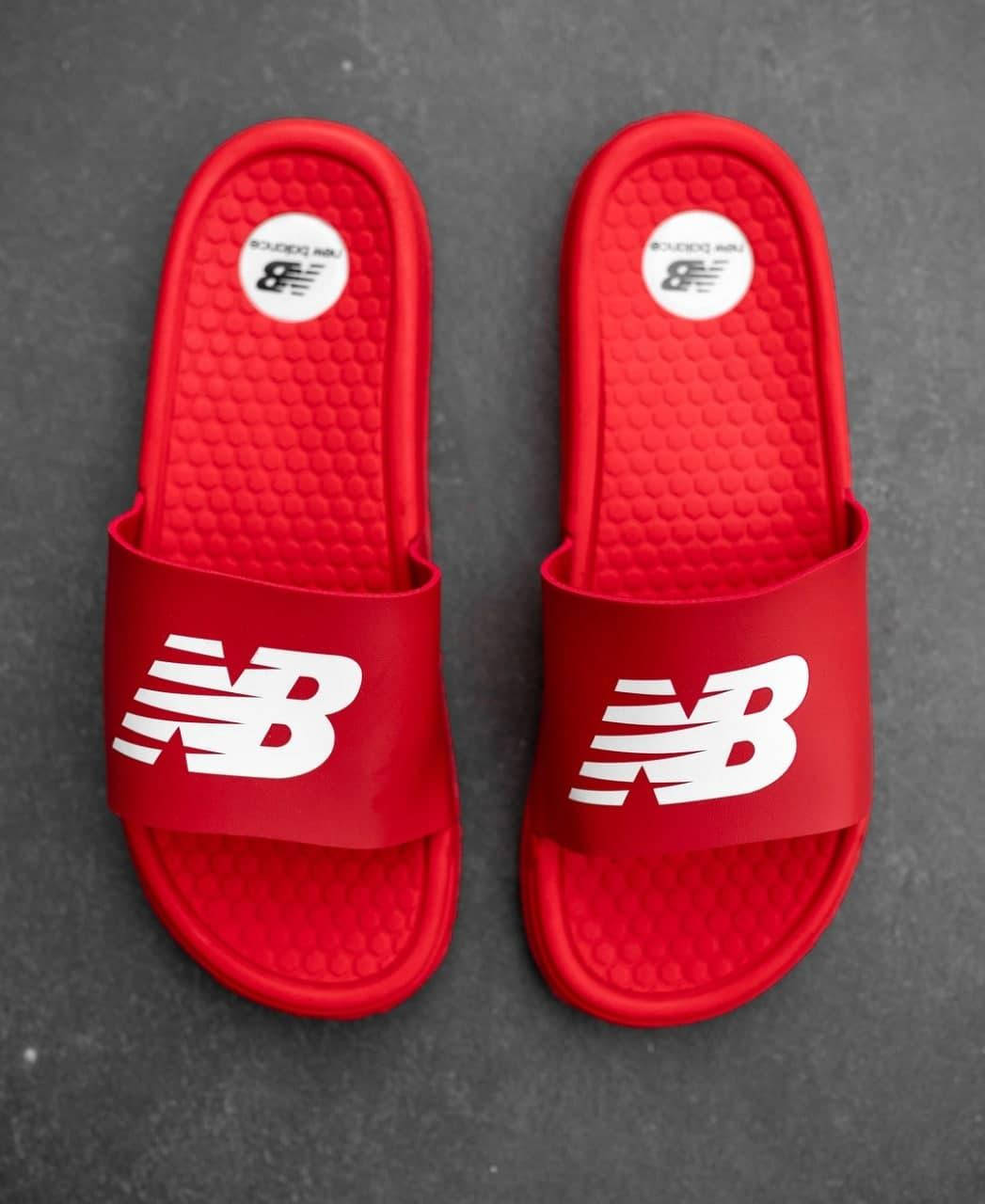 

Мужские шлепки New Balance красные, Красный