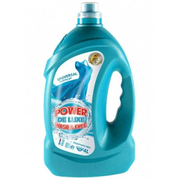 

Гель для стирки Power De Luxe бесфосфатный универсальный, 4л