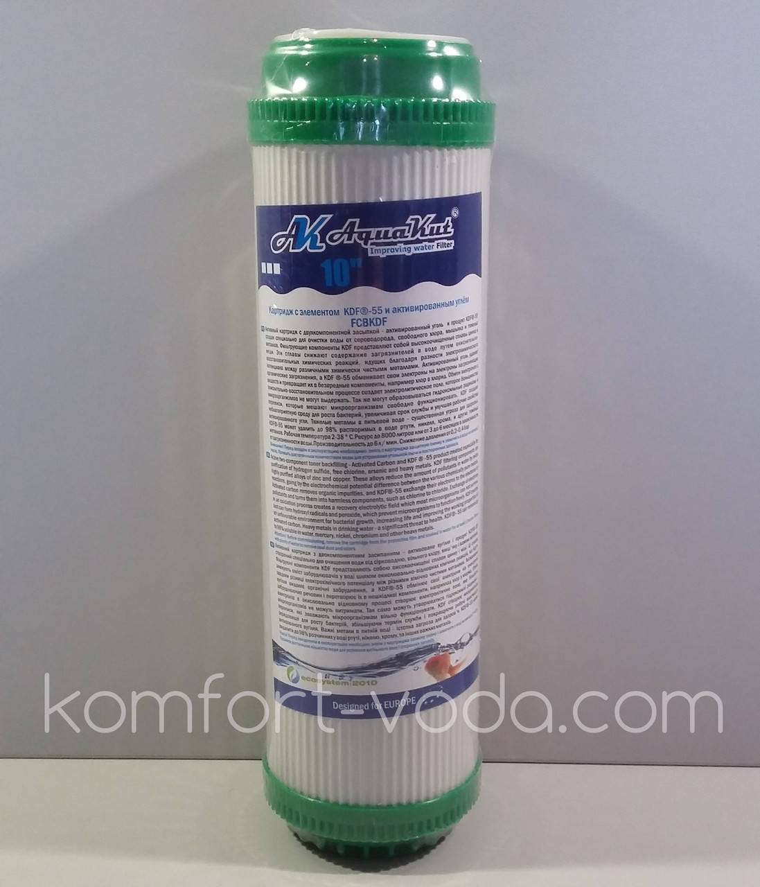 

Картридж с KDF-55 и углем AquaKut FCCBKDF 10"