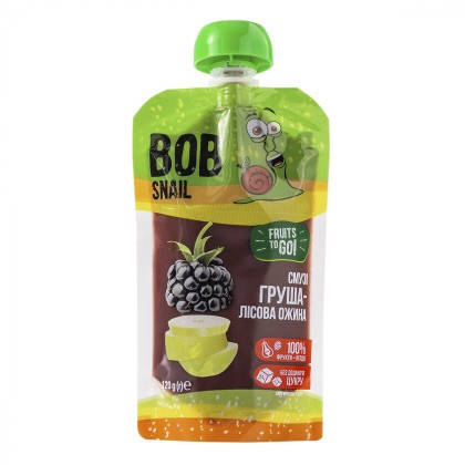

Пюре Bob Snail Смузи Груша Лесная Ежевика 120 г