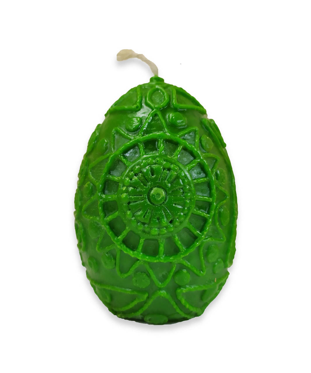 

Зеленая восковая свеча - Духовное яйцо, Зелёный