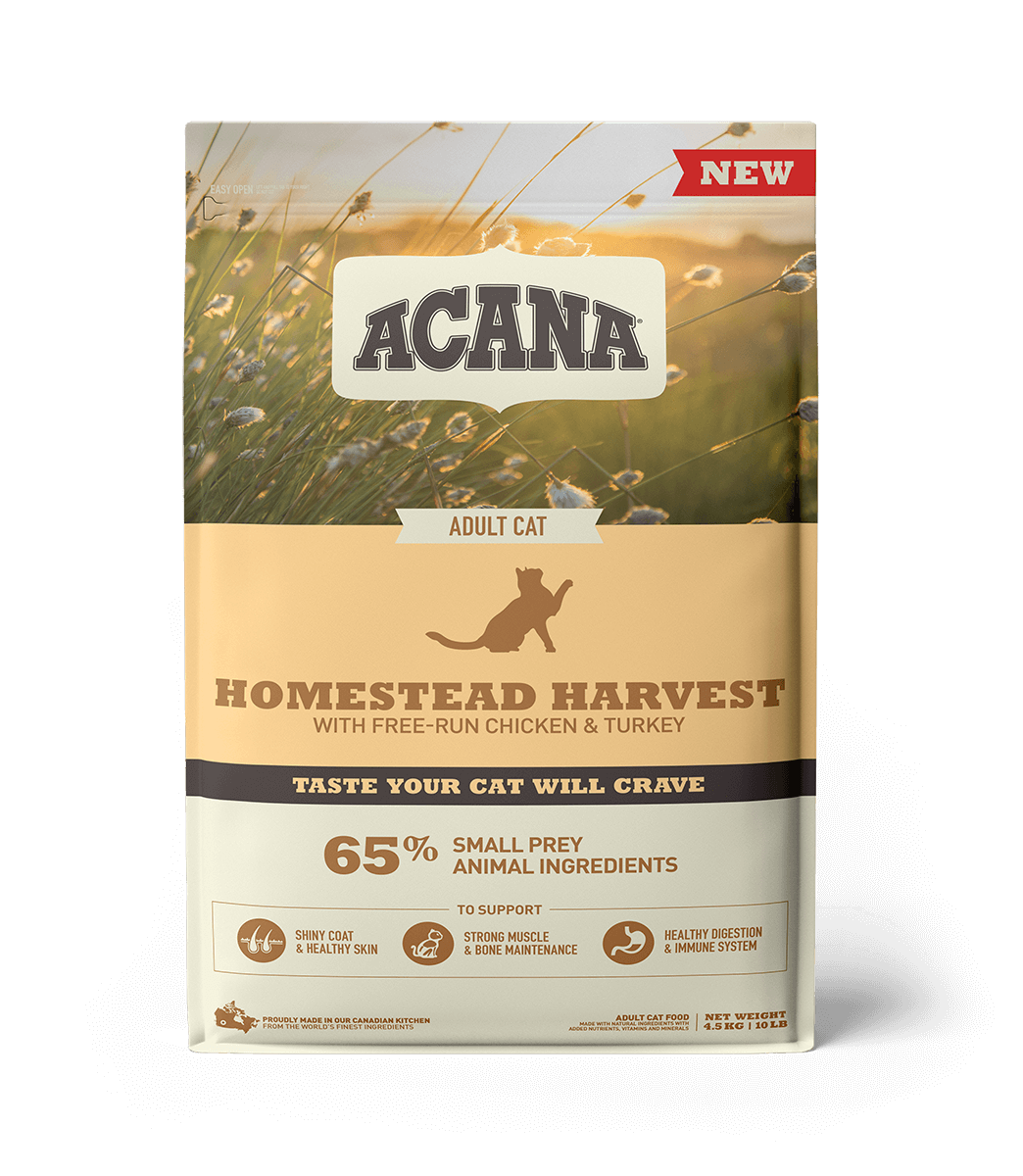 

ACANA (Акана) HOMESTEAD HARVEST Cat (курица, индейка) 4,5 кг - низкозерновой корм для взрослых кошек всех поро