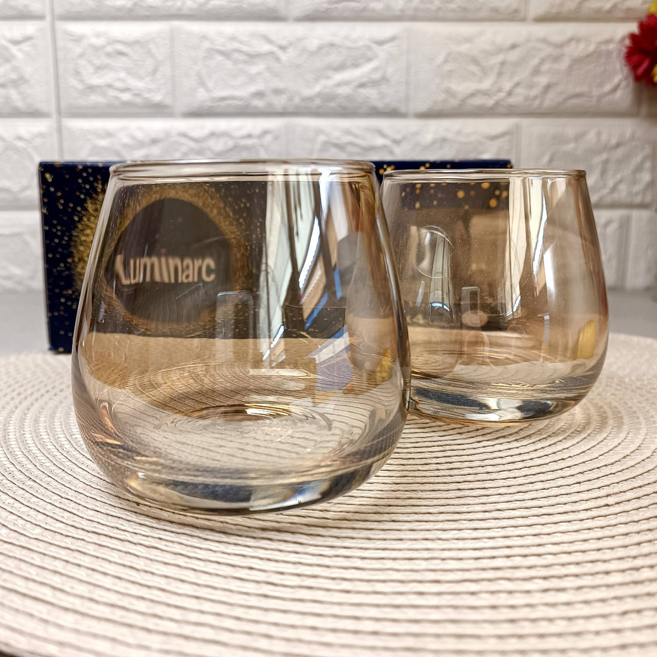 

Набор низких стаканов Luminarc Сир де Коньяк Золотой мёд 300 мл 4 шт, Золотистый