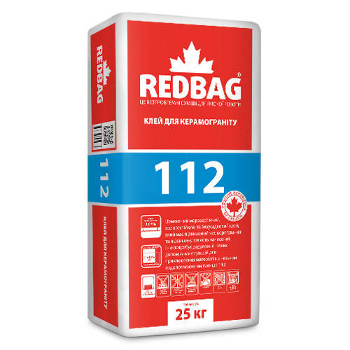 

Клей для керамогранита 112 Redbag 25 кг (48 шт/паллета)