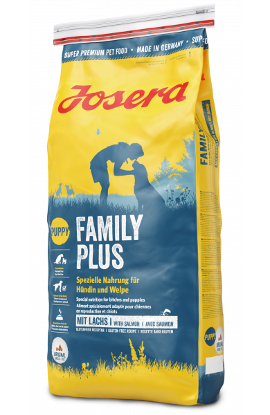

Josera Family Plus 15кг – корм для щенков и беременных и кормящих сук