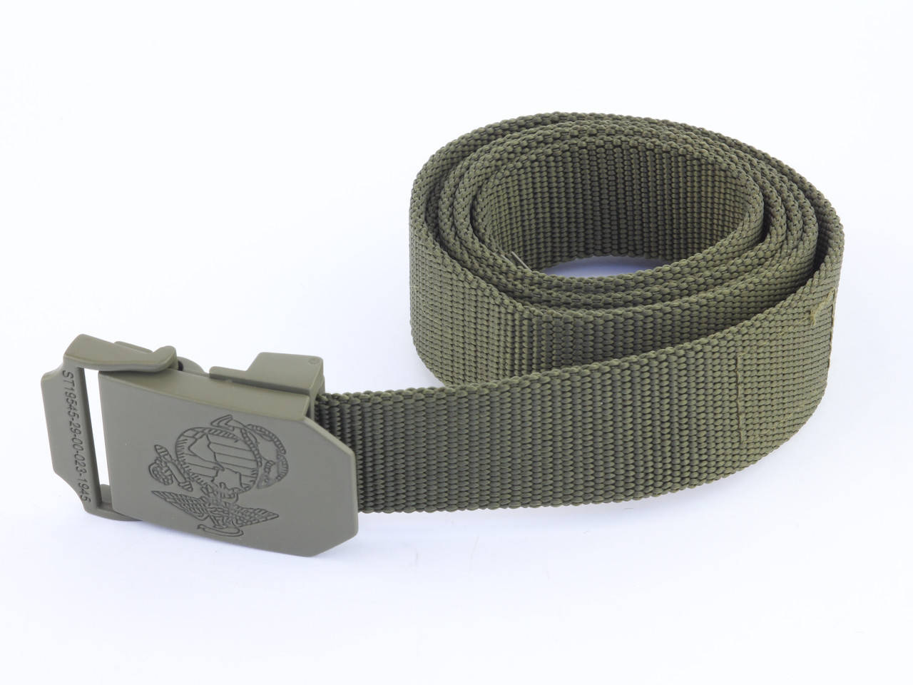

Брючный брезентовый ремень ширина 30 мм Mil-tec USMC олива, Оливковый