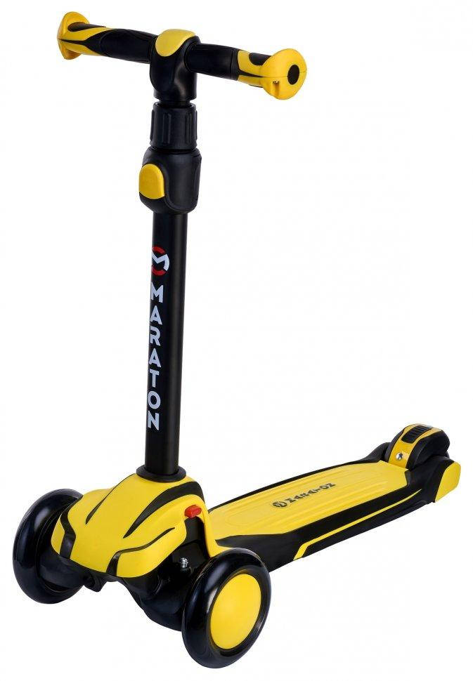 

Самокат трехколесный Maraton Global B детский желтый