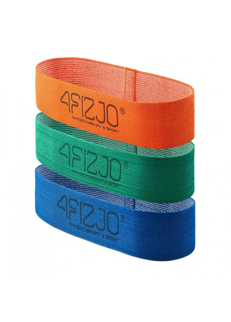 

Резинка для фитнеса и спорта тканевая 4FIZJO Flex Band 3 шт 1-15 кг 4FJ0126