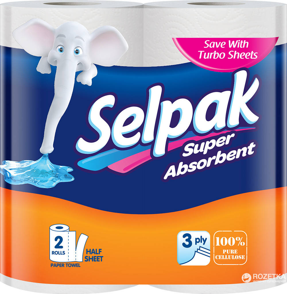 

Полотенце бумажные рулон Selpak Pro.Premium 3-х.сл.11,25м