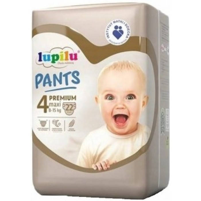 

Подгузники-трусики Lupilu Premium 4 (8-15 кг), 22 шт