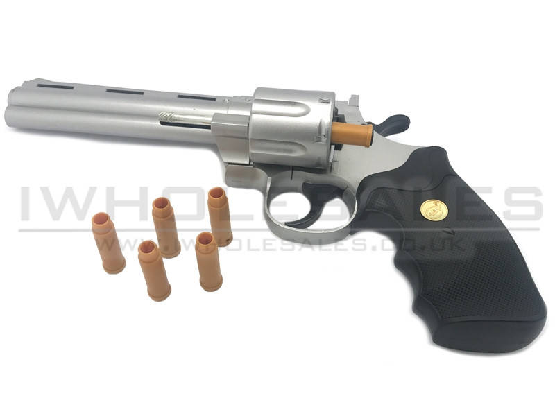 

Спринговый револьвер Smith&Wesson Galaxy G36S, страйкбол, игрушечный револьвер, Черный