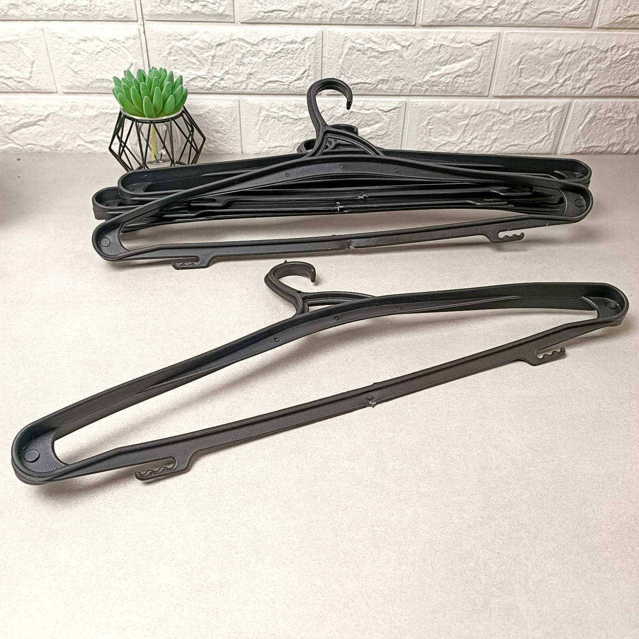 

Набор пластиковых плечиков 10 шт для пальто, Черный