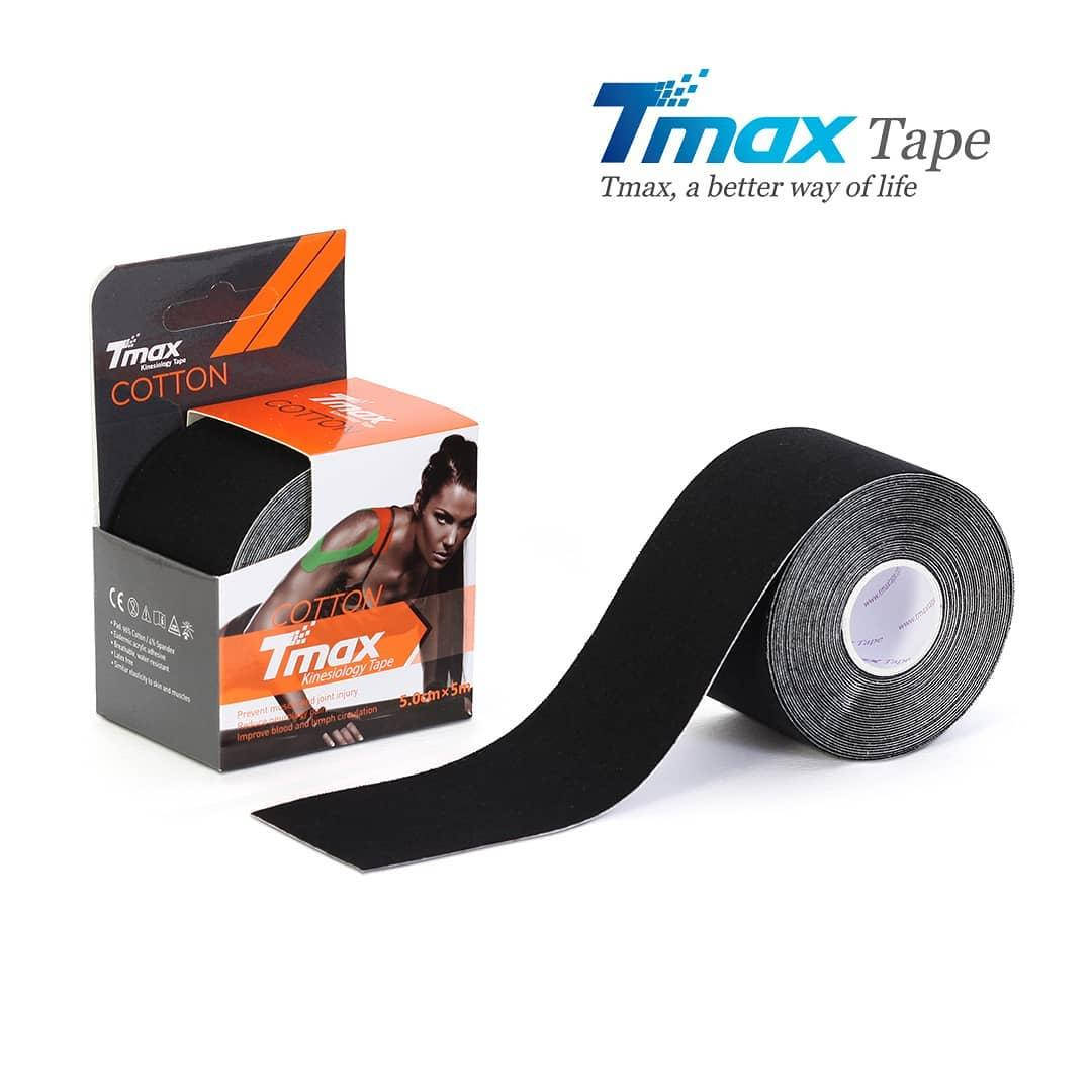 

Кинезио тейп Tmax Cotton Tape 5cm X 5m (черный)