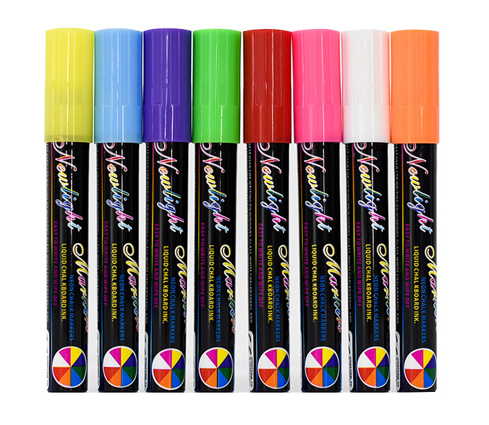 

Маркер для меловой доски на водной основе набор 8шт, Разные цвета