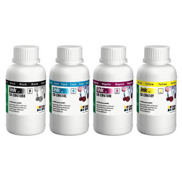 

Комплект чернил для Epson XP103/600 (4x200мл) CW-EW610SET02 ColorWay, Черный;синий;красный;желтый