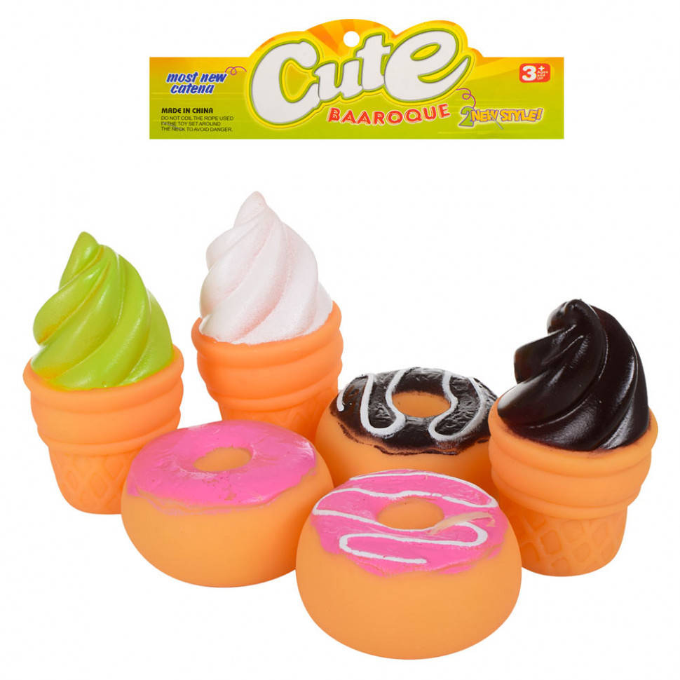 

Игрушки пищалка Сладости 603, 6 шт в наборе от LamaToys