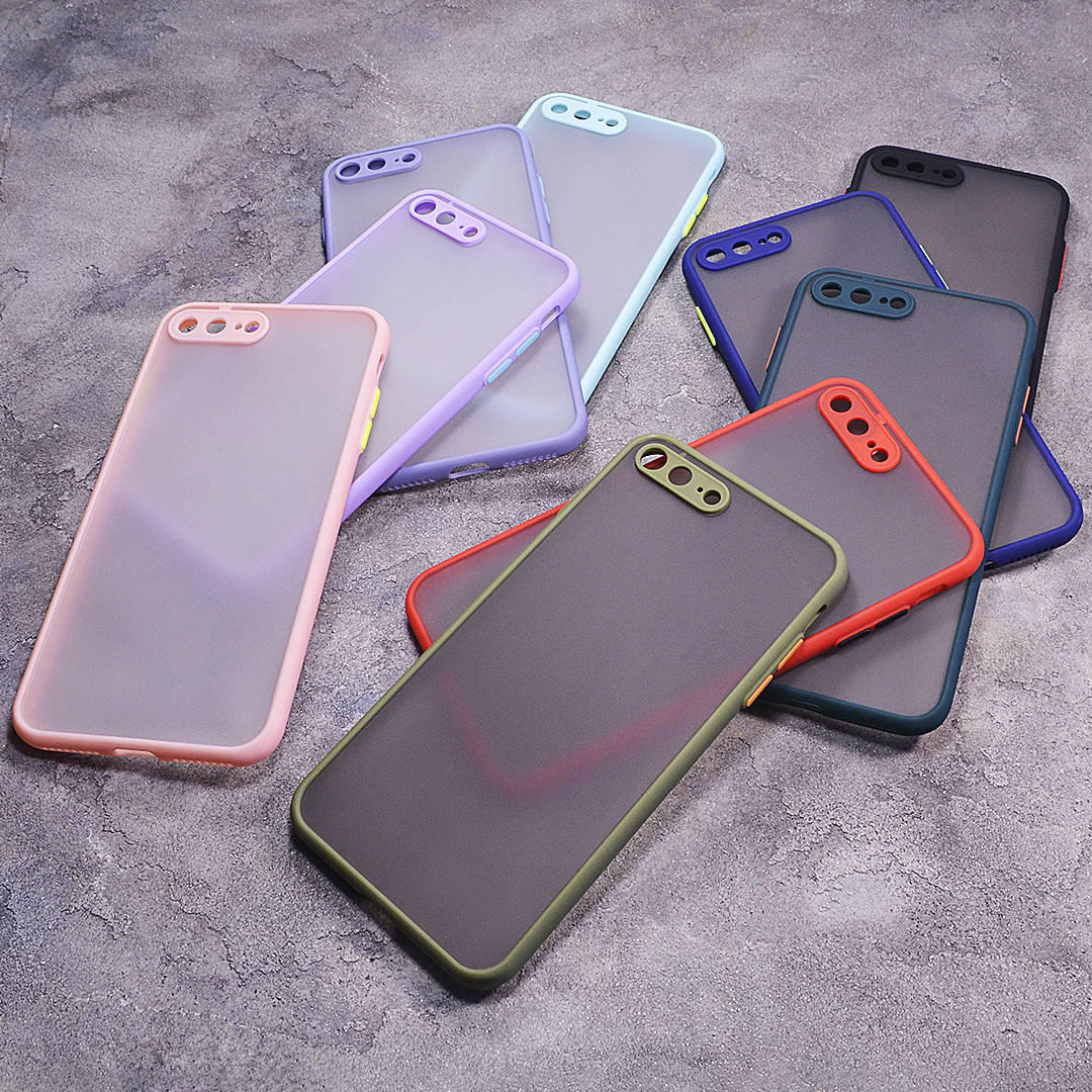 

Пластиковый чехол с цветными боками и защитой на камеру Apple iPhone 7 Plus