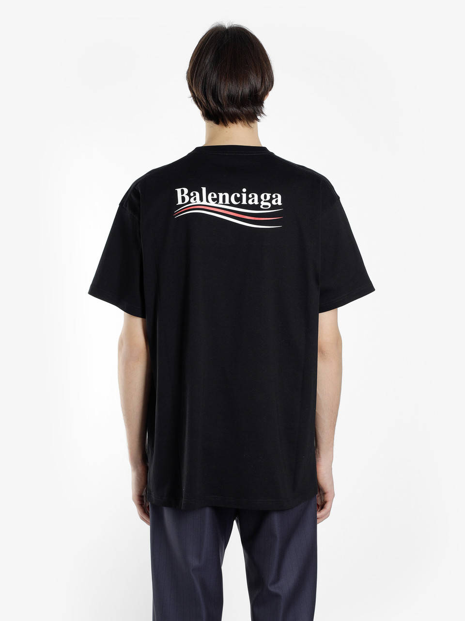 

Черная футболка Balenciaga футболки Баленсиага унисекс мужская женская