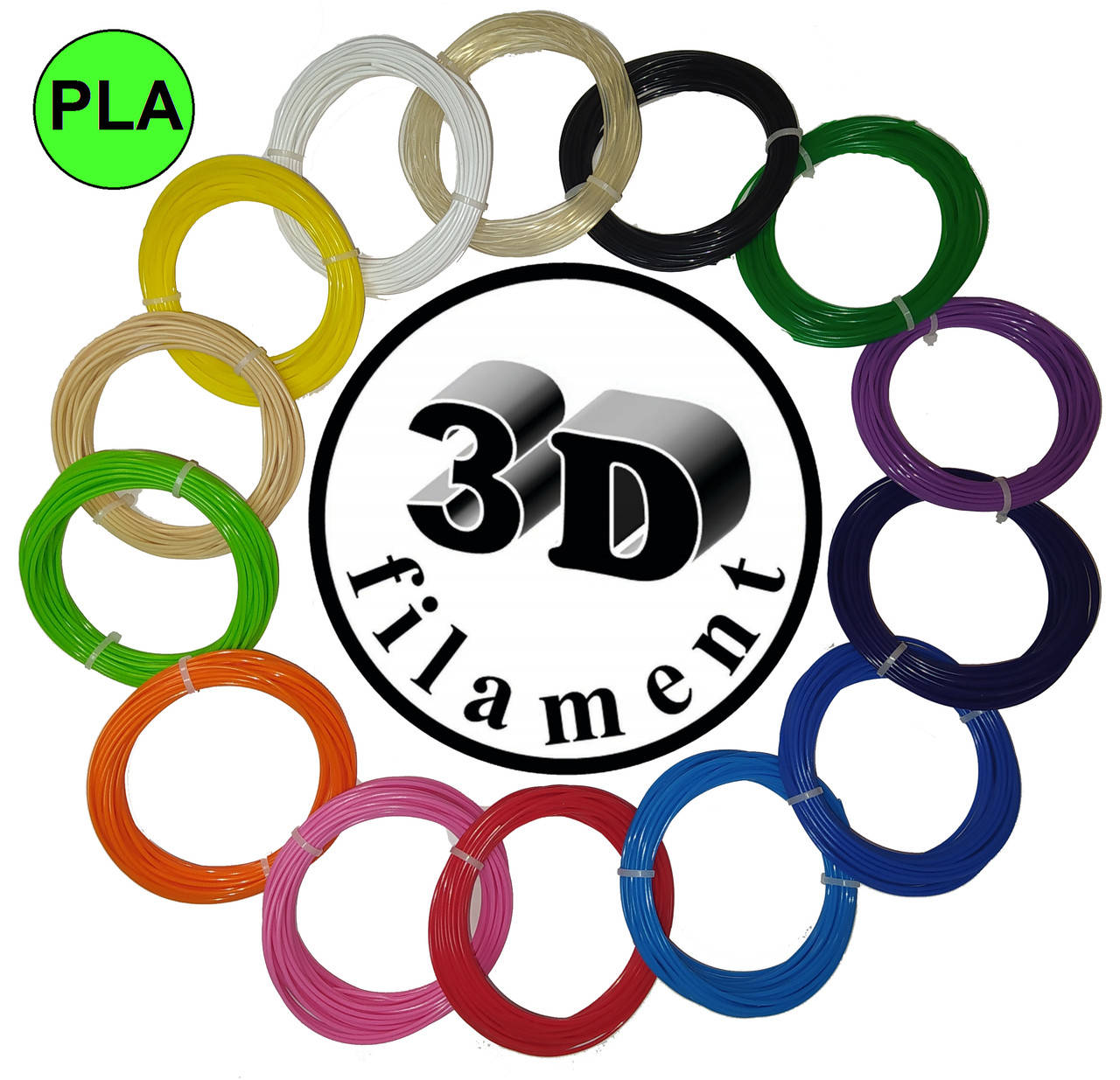 

Пластик PLA / ПЛА для 3d ручки, 16 кольорів по 10 метрів
