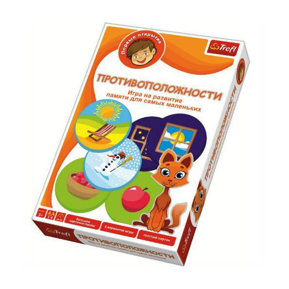 

Детская настольная игра "Противоположности" Trefl 01105T, Time Toys