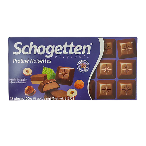

Шоколад Шогеттен Schogetten praline nosettes 100g 15шт/ящ (Код : 00-00003872)