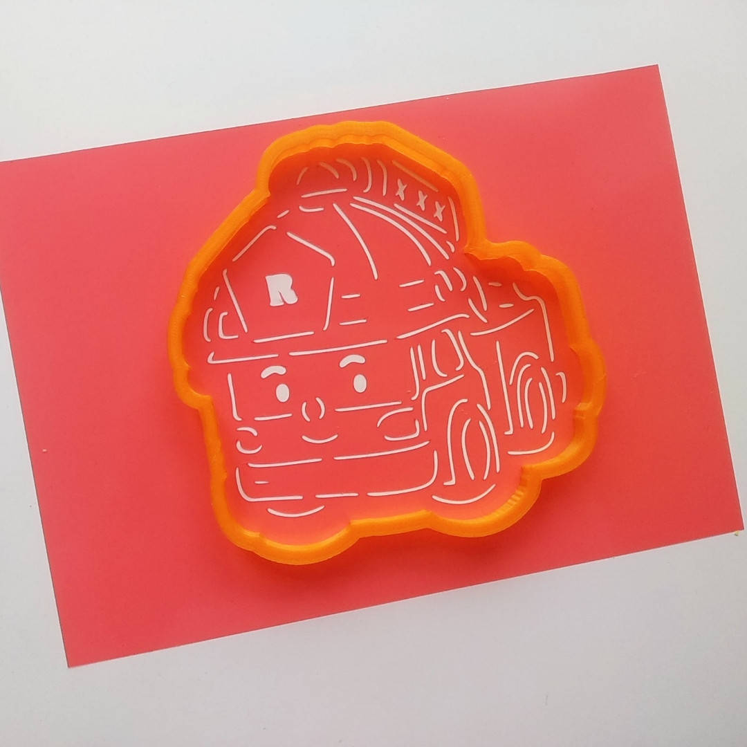 

3D формочки-вырубки для пряников "Робокар Полли.Рой"