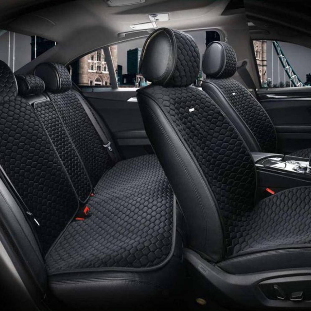 

Накидки сидений авто Elegant PALERMO Алькантра Черный Полный комплект (700 106), 00000056925