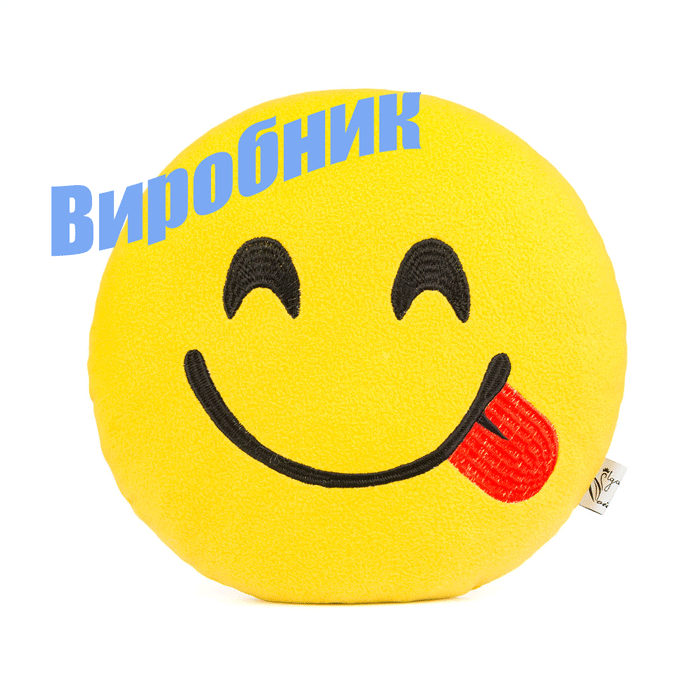 

Декоративная подушка смайл дразнится