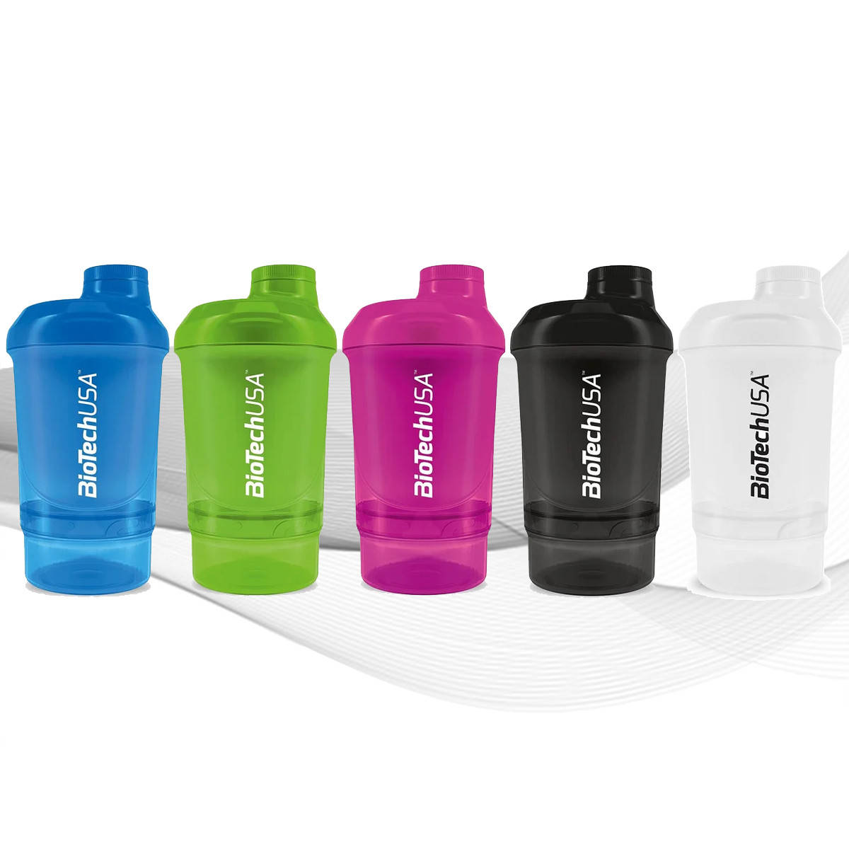 

Шейкер BioTech USA Wave+ Nano shaker 300ml (+150ml) Синий