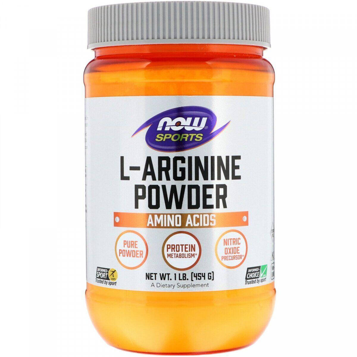 

Now Foods, L-Arginine (454г, порошок), аргинин, l-аргинин, аргінін