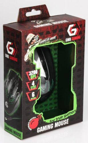 

Мышь Gembird MUSG-003-G, Green USB, игровая, Зелёный