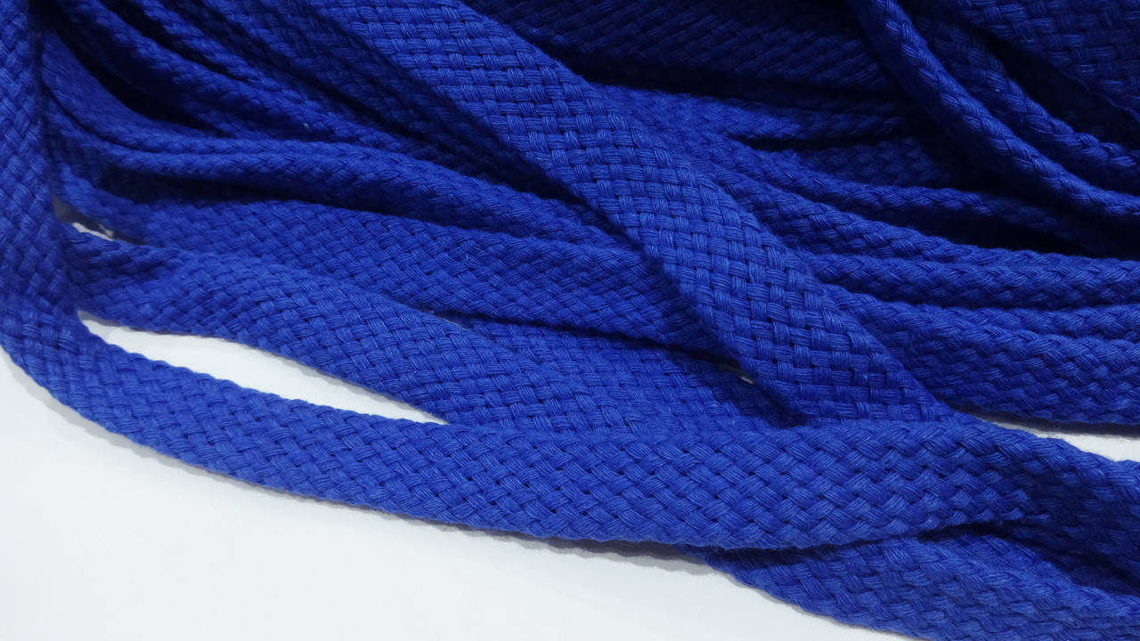 

Шнурок х/б метражный 16 мм васильковый для толстовок и худи