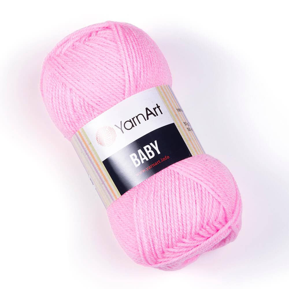 

Детская акриловая гипоалергенная пряжа YarnArt Baby 217, Розовый