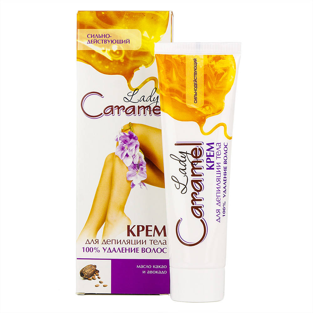 

Крем для удаления волос «100% удаление» (100 мл) Lady Caramel Lady Caramel 100мл., Белый