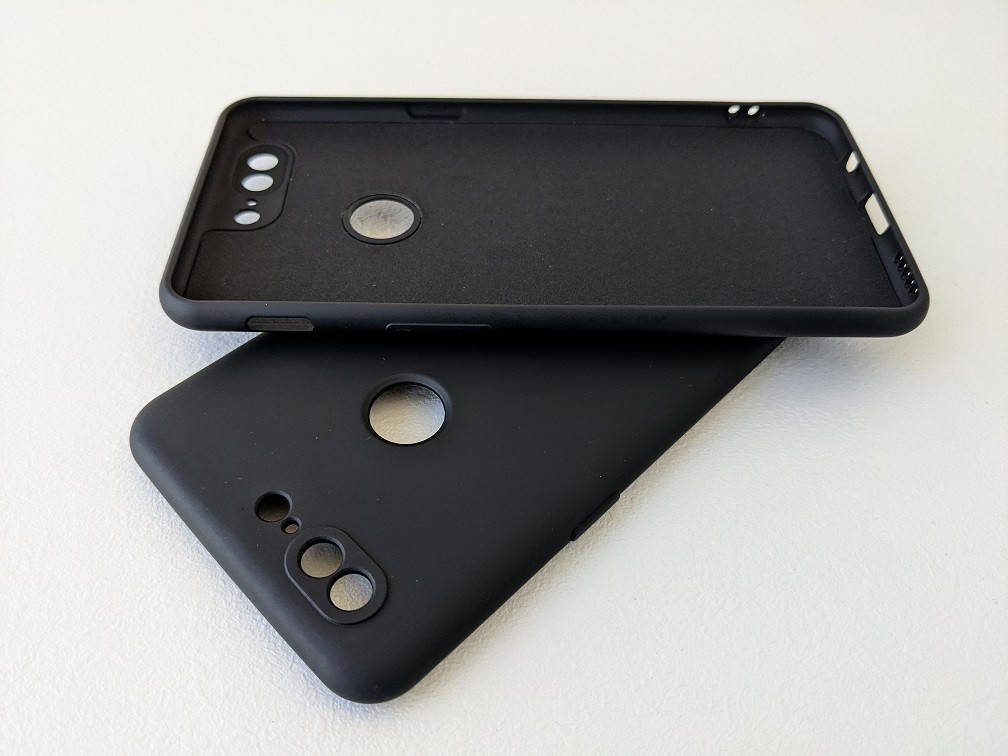 

Силиконовый чехол для OnePlus 5T Черный микрофибра soft touch