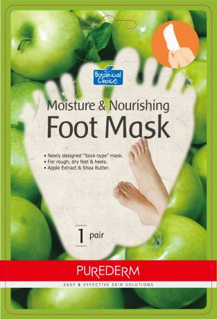 

Интенсивно восстанавливающая маска для ног PUREDERM Intensive Healing Foot Mask Apple