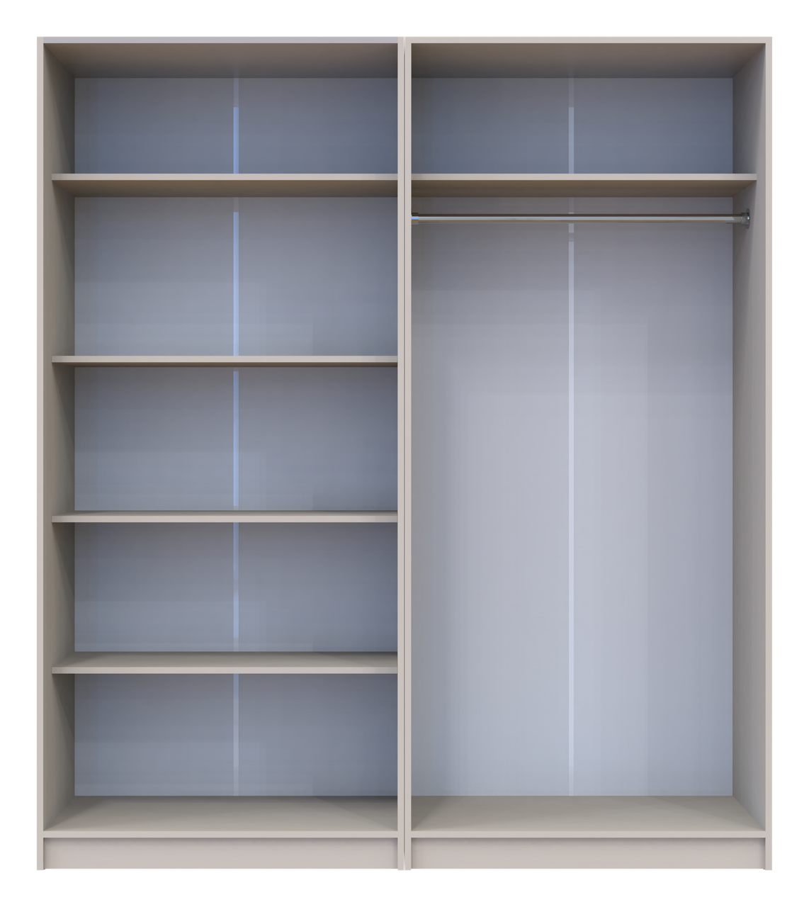 Комплект Doros Промо з полицями Кашемір 2+2 ДСП 180х48х204 (44900290) 6