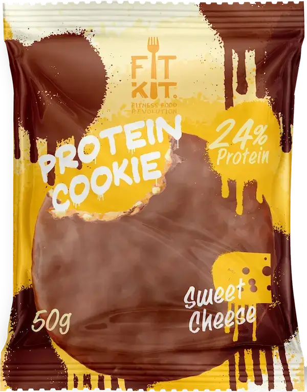 

Протеиновое печенье в глазури Fit Kit Сладкий Сыр (50 грамм)