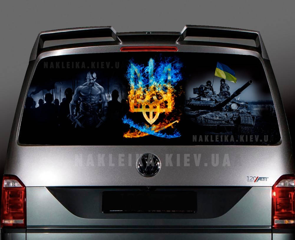 

Наклейки на заднее стекло авто 3D Naklei Ka 134 универсал